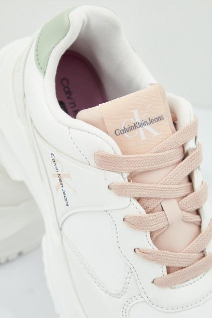 CALVIN KLEIN LOW CUT LACE-UP en color BLANCO (4)