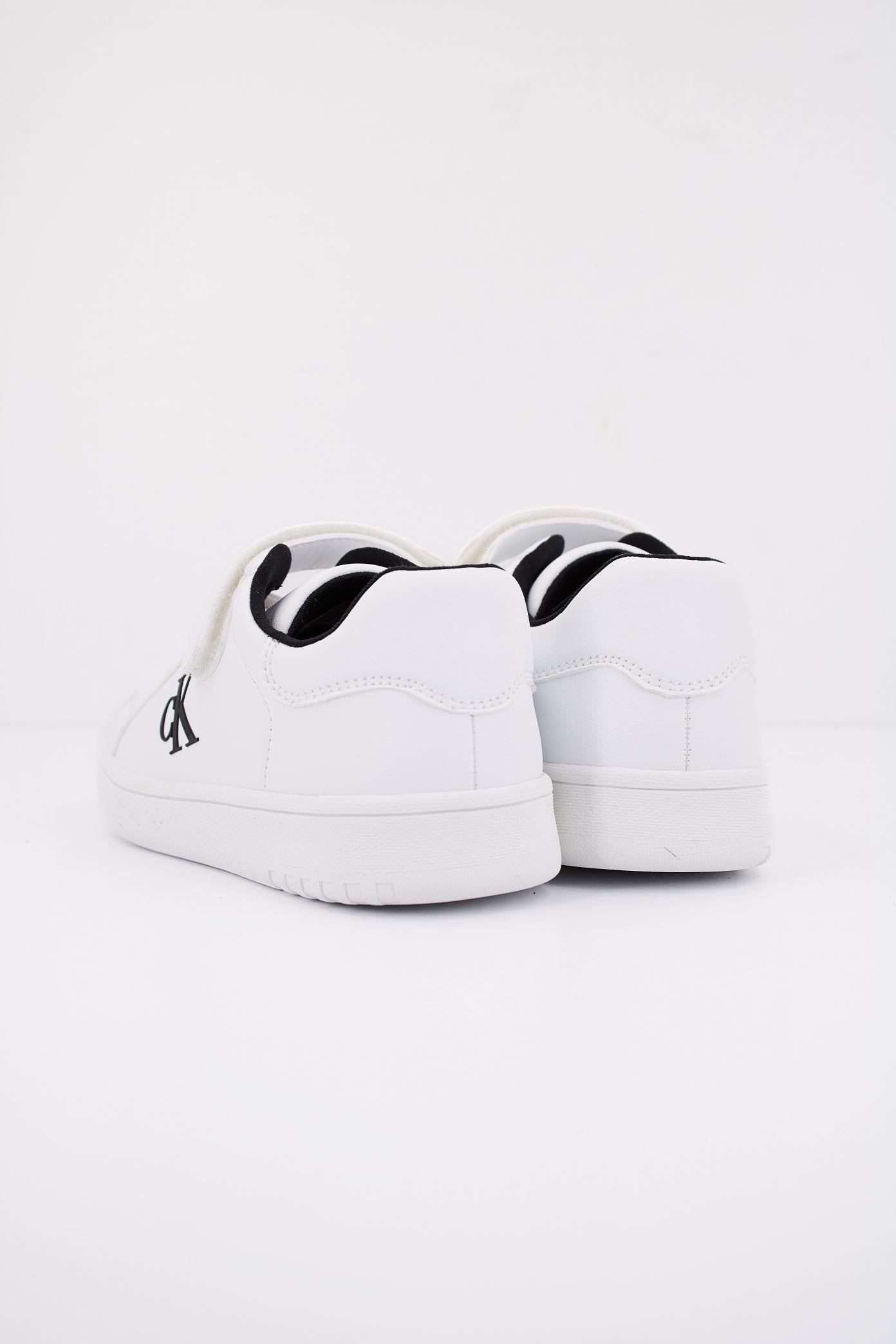 CALVIN KLEIN SNEAKER BASSA LACCI VELCR en color BLANCO (4)