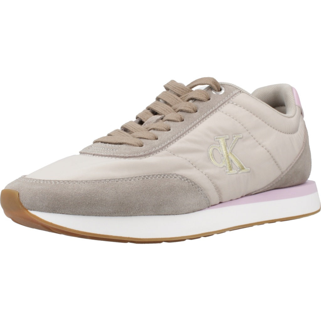 CALVIN KLEIN RETRO RUNNER LACE UP NY en color BEIS (1)