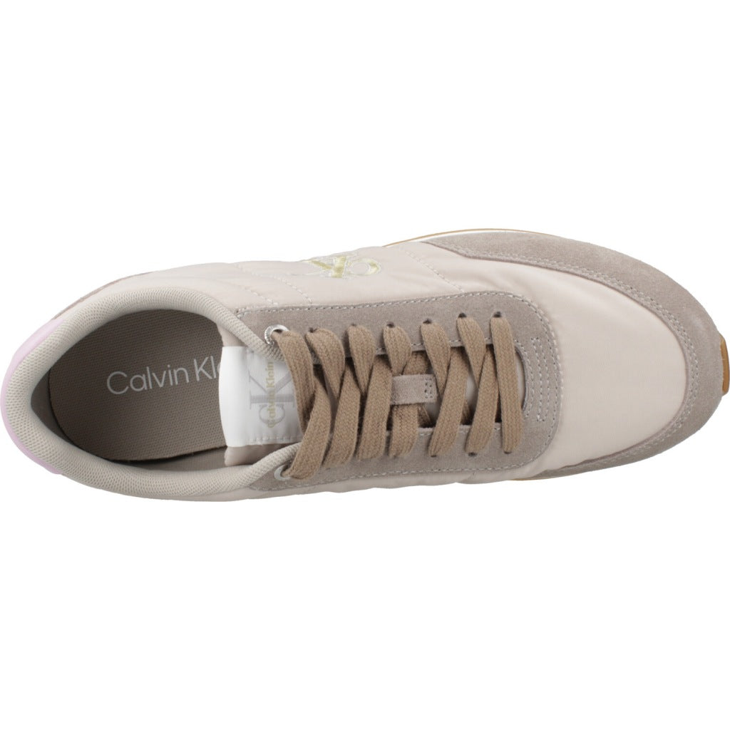 CALVIN KLEIN RETRO RUNNER LACE UP NY en color BEIS (7)