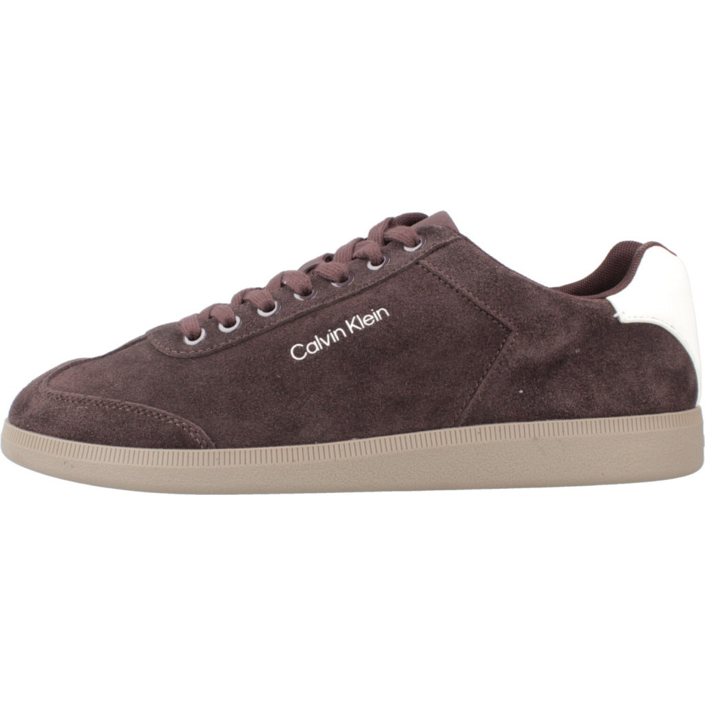 CALVIN KLEIN LOW CUPSOLE LACEUP SU en color MARRON (2)