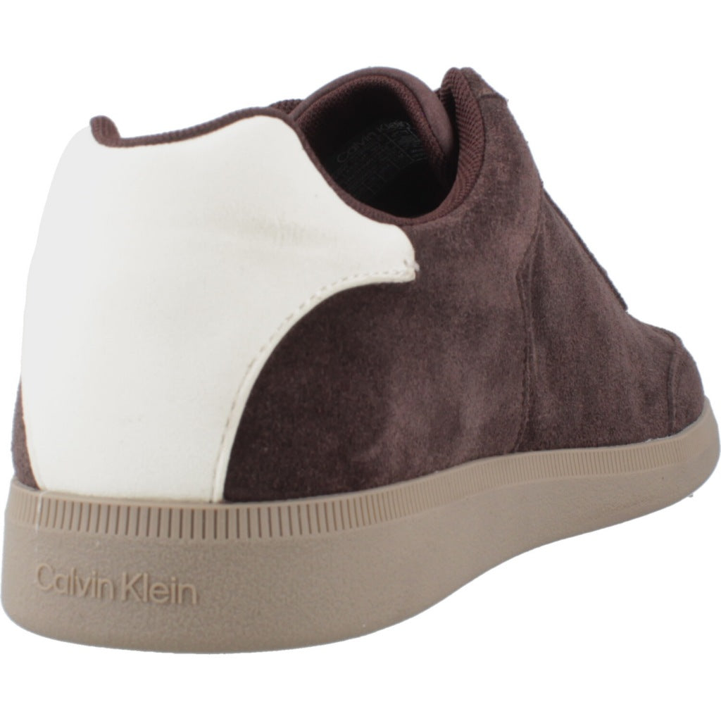 CALVIN KLEIN LOW CUPSOLE LACEUP SU en color MARRON (3)