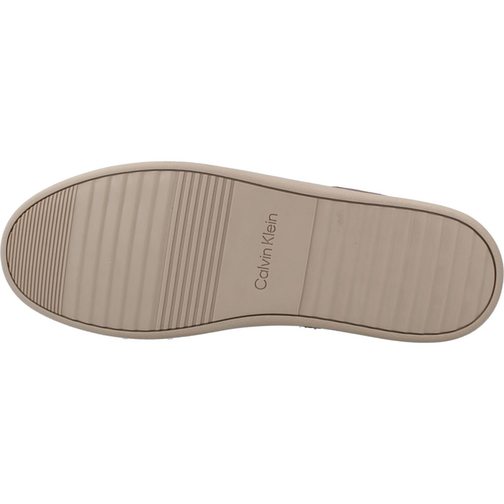 CALVIN KLEIN LOW CUPSOLE LACEUP SU en color MARRON (6)