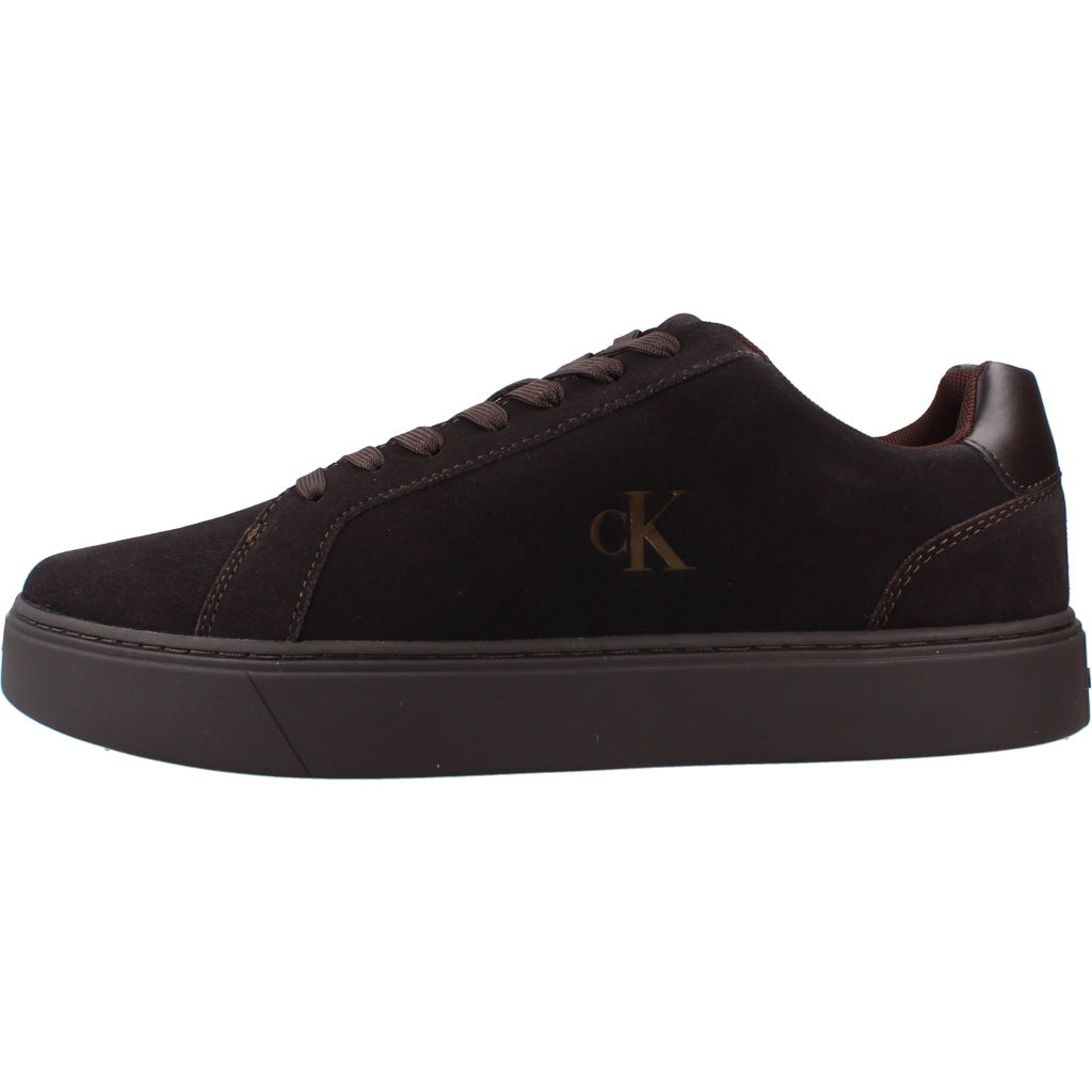 CALVIN KLEIN YMYM CLASSIC CUPSOLE LACEUP en color MARRON (2)