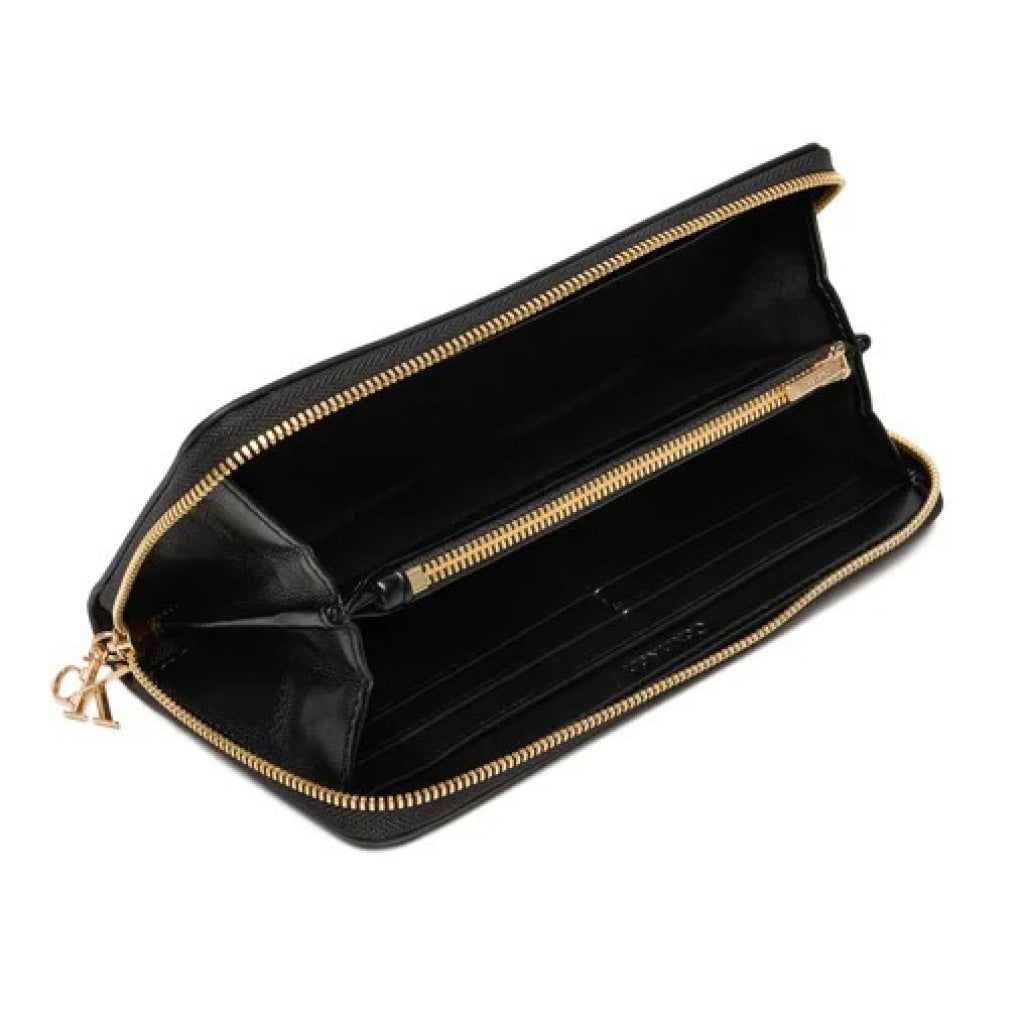 CALVIN KLEIN CK LARGE ZIP AROUND en color NEGRO (6)