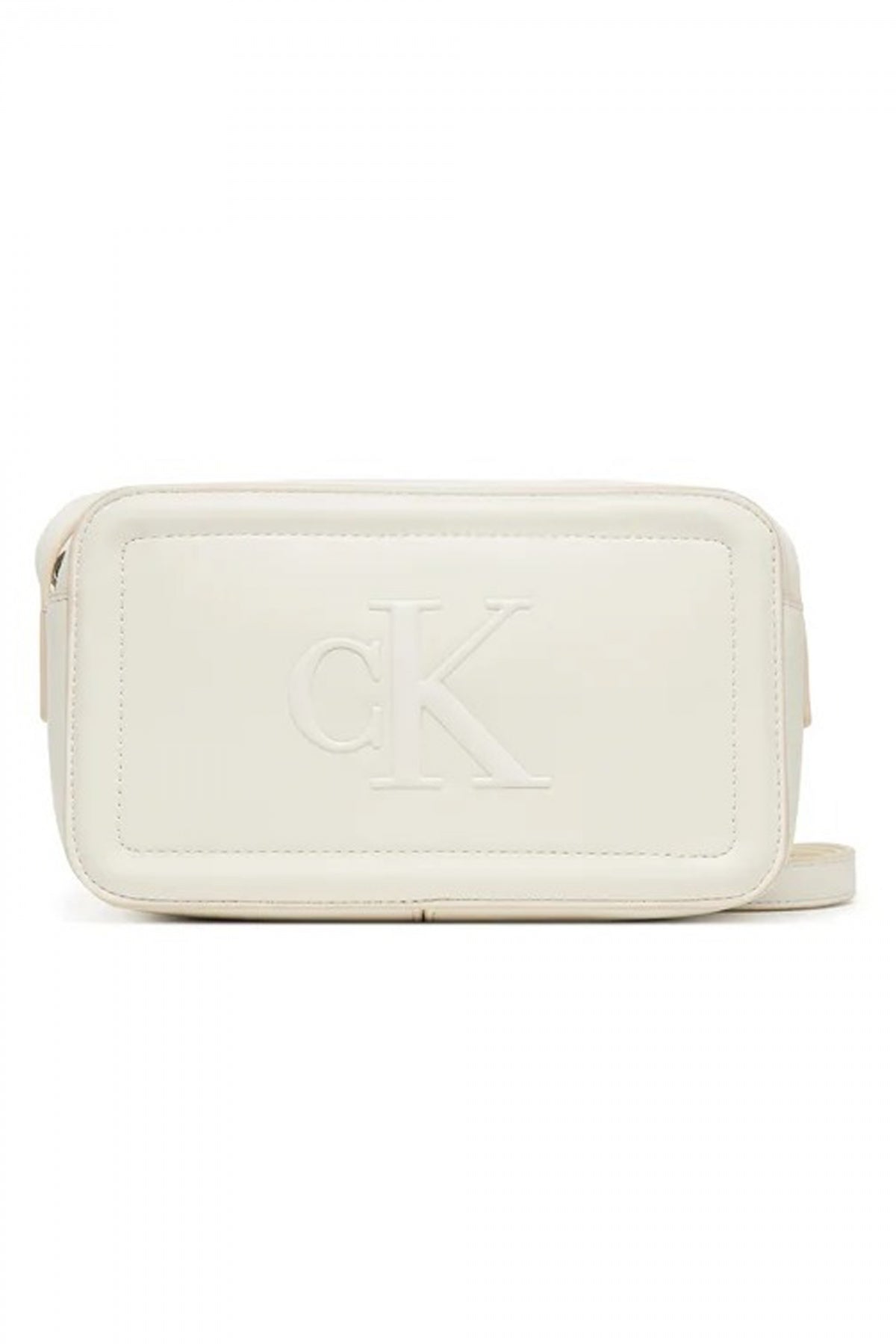 CALVIN KLEIN RAISED CK CAMERA BAG en color BLANCO (1)