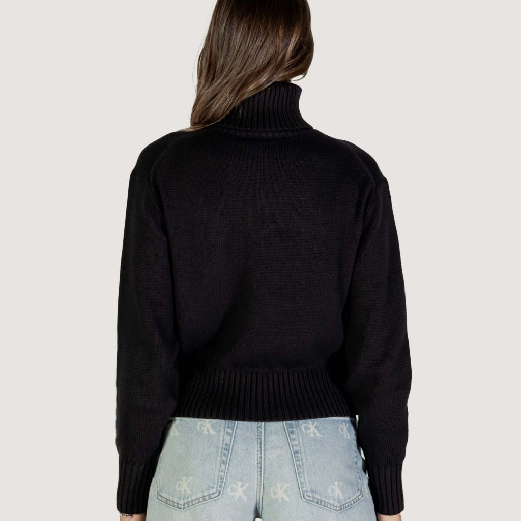 CALVIN KLEIN CHENILLE MONOLOGO en color NEGRO (6)