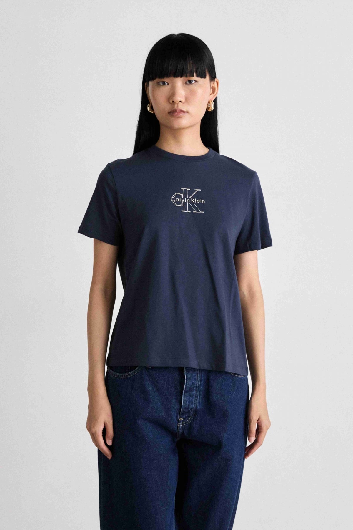 CALVIN KLEIN SS CLASSIC FOIL MONOLOGO en color AZUL (1)