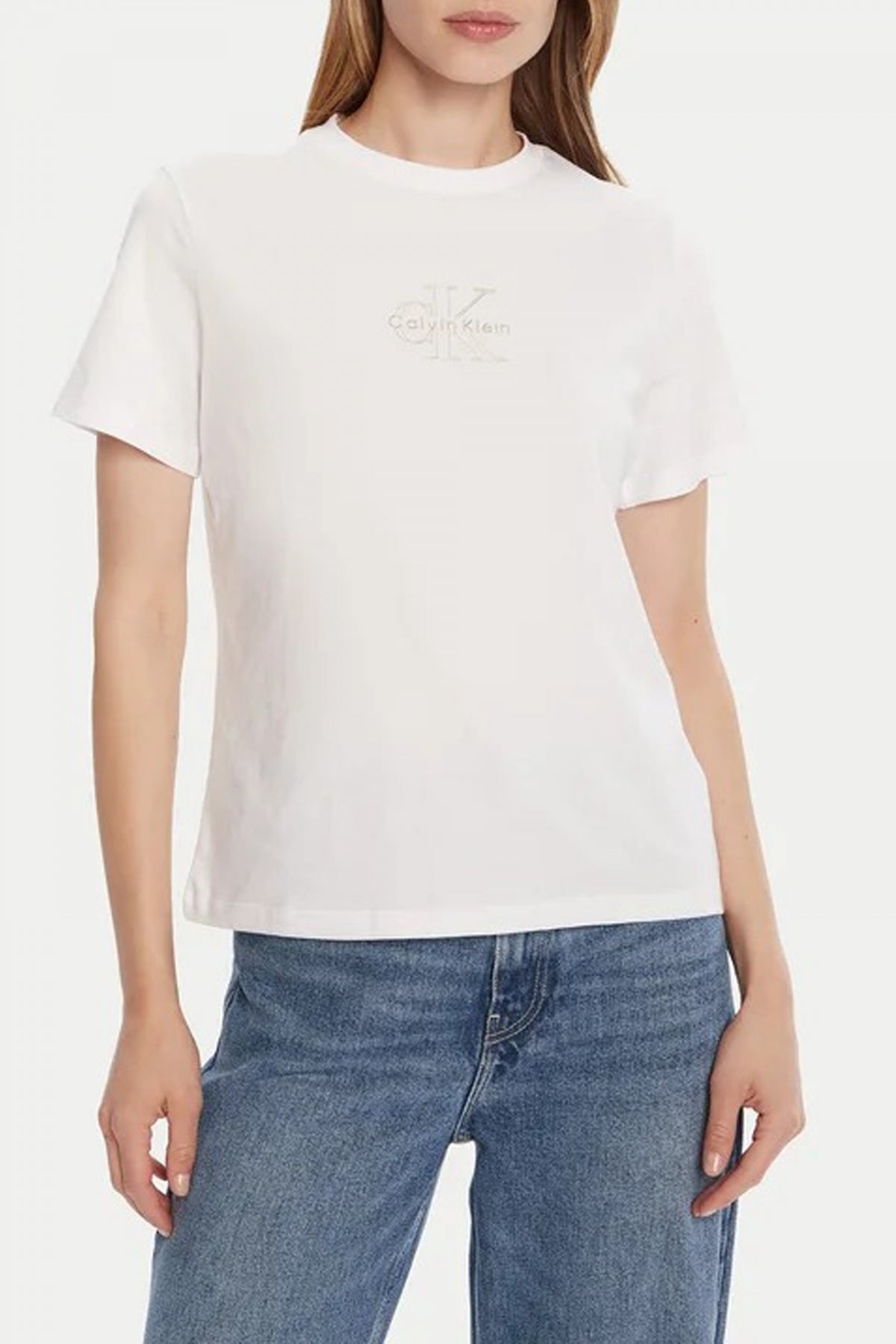 CALVIN KLEIN SS CLASSIC FOIL MONOLOGO en color BLANCO (1)