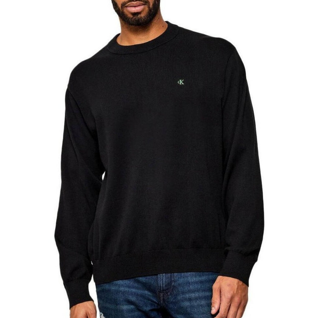 CALVIN KLEIN COTTON CREWNK SWEA en color NEGRO (3)