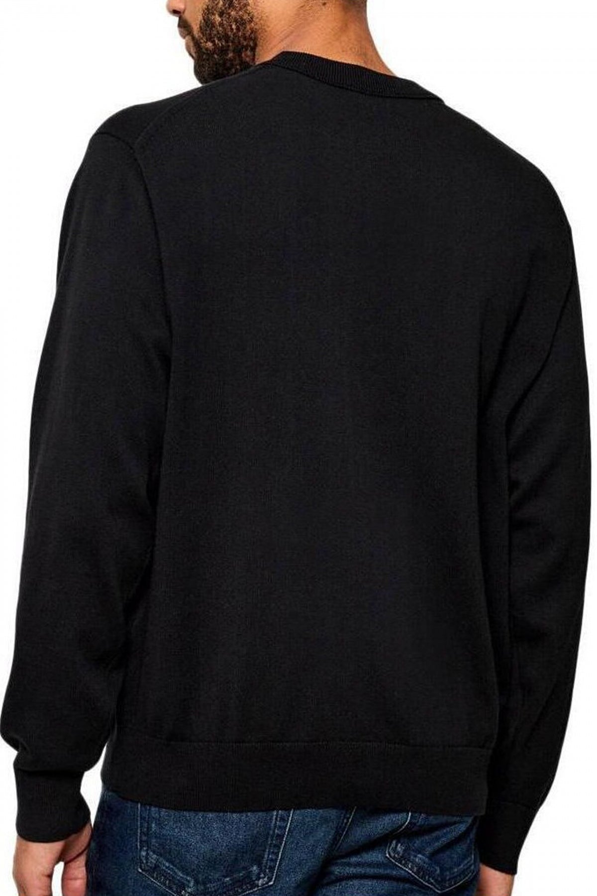 CALVIN KLEIN COTTON CREWNK SWEA en color NEGRO (2)
