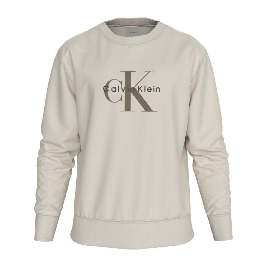 CALVIN KLEIN LS EU TERRY MONOLOGO en color BLANCO (4)
