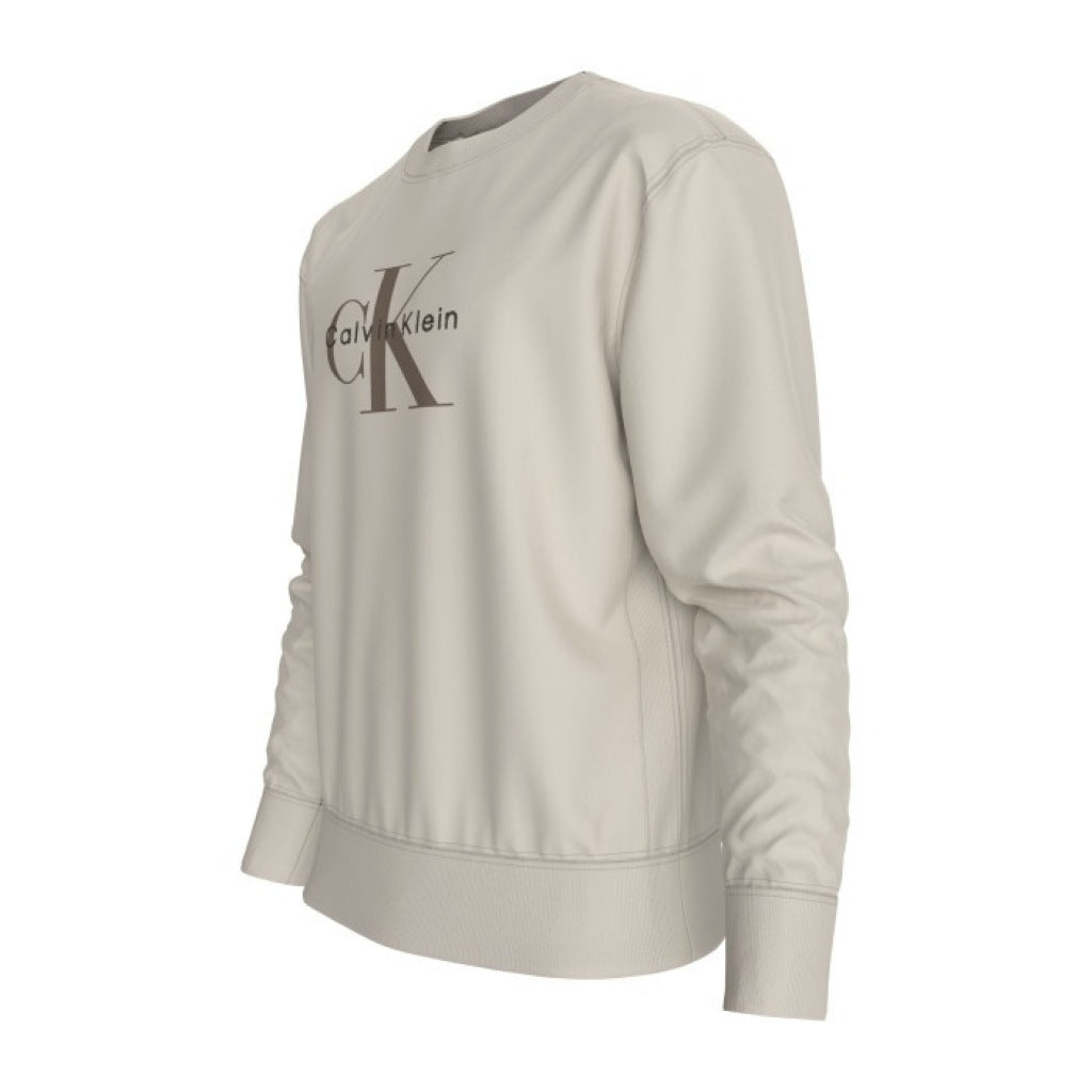CALVIN KLEIN LS EU TERRY MONOLOGO en color BLANCO (5)