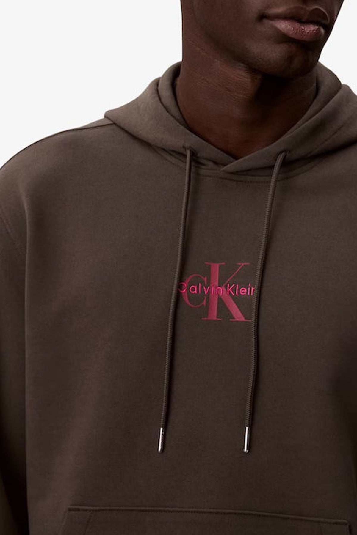 CALVIN KLEIN LS EU TERRY MICRO MON en color MARRON (3)