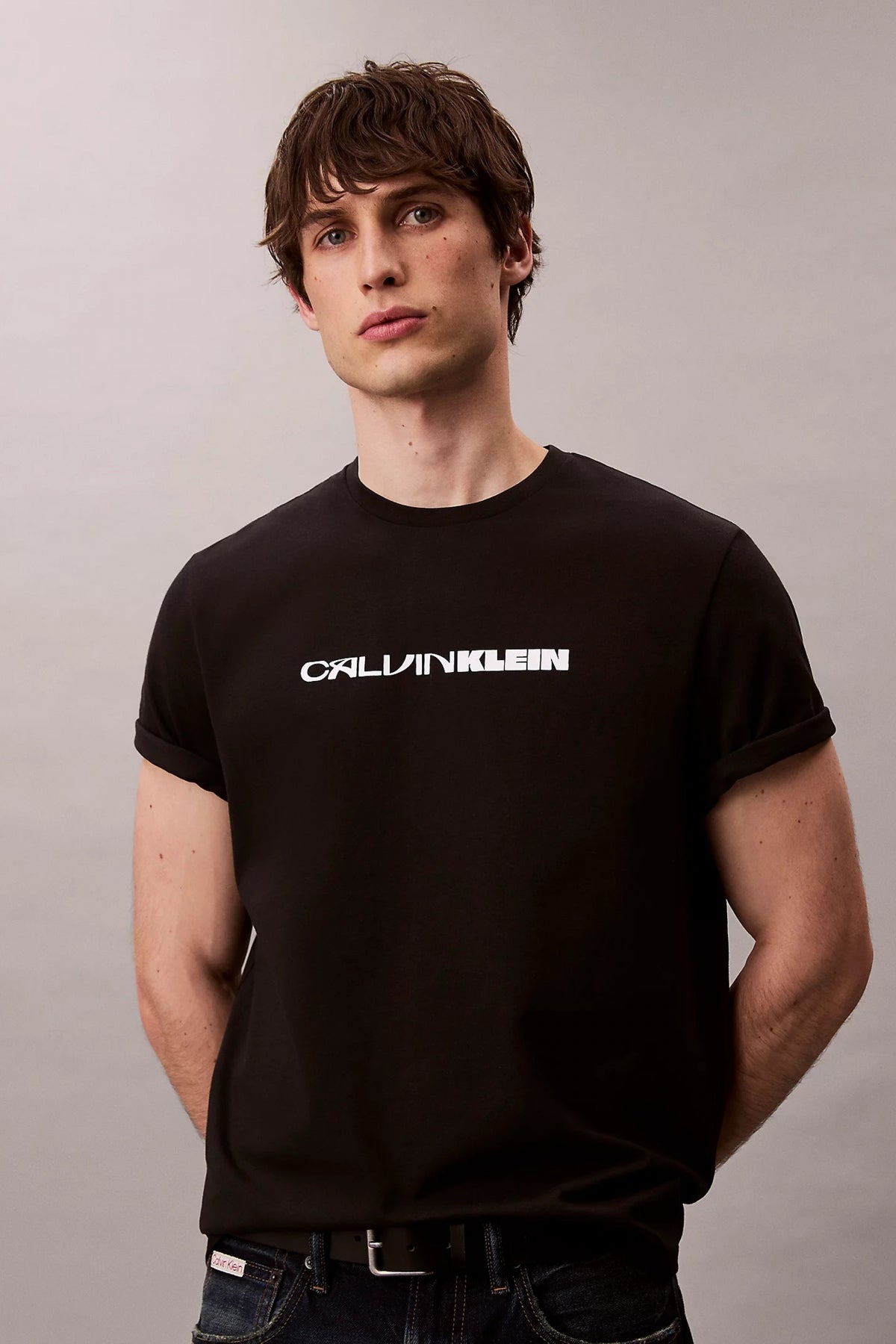 CALVIN KLEIN SS S TC CK STACK GRAPH en color NEGRO (1)