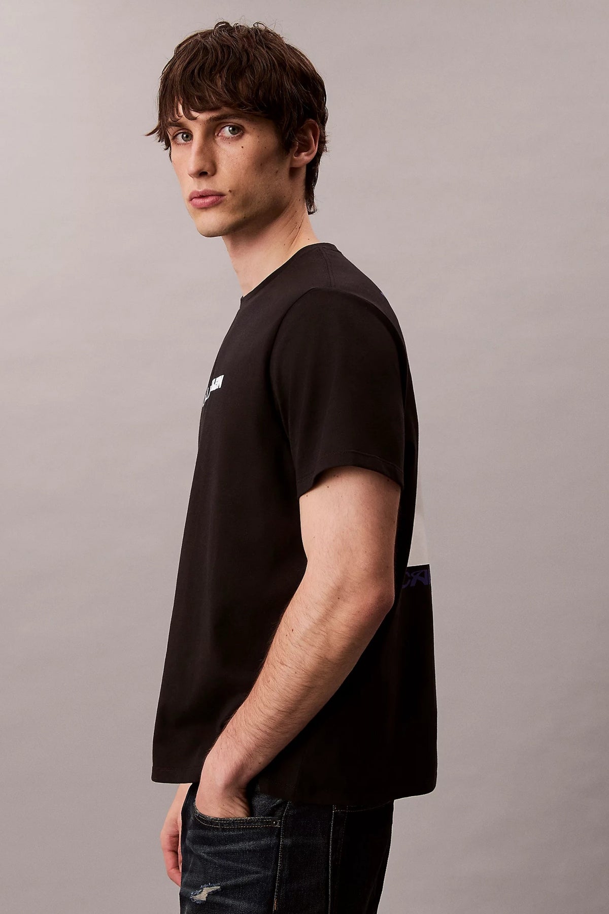 CALVIN KLEIN SS S TC CK STACK GRAPH en color NEGRO (2)