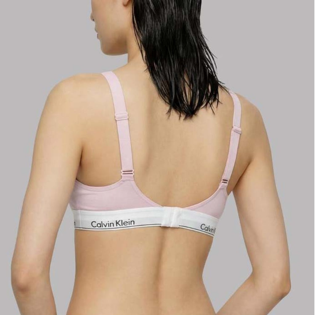 CALVIN KLEIN LIFT BRALETTE ICON COTTON MODAL en color ROSA (5)