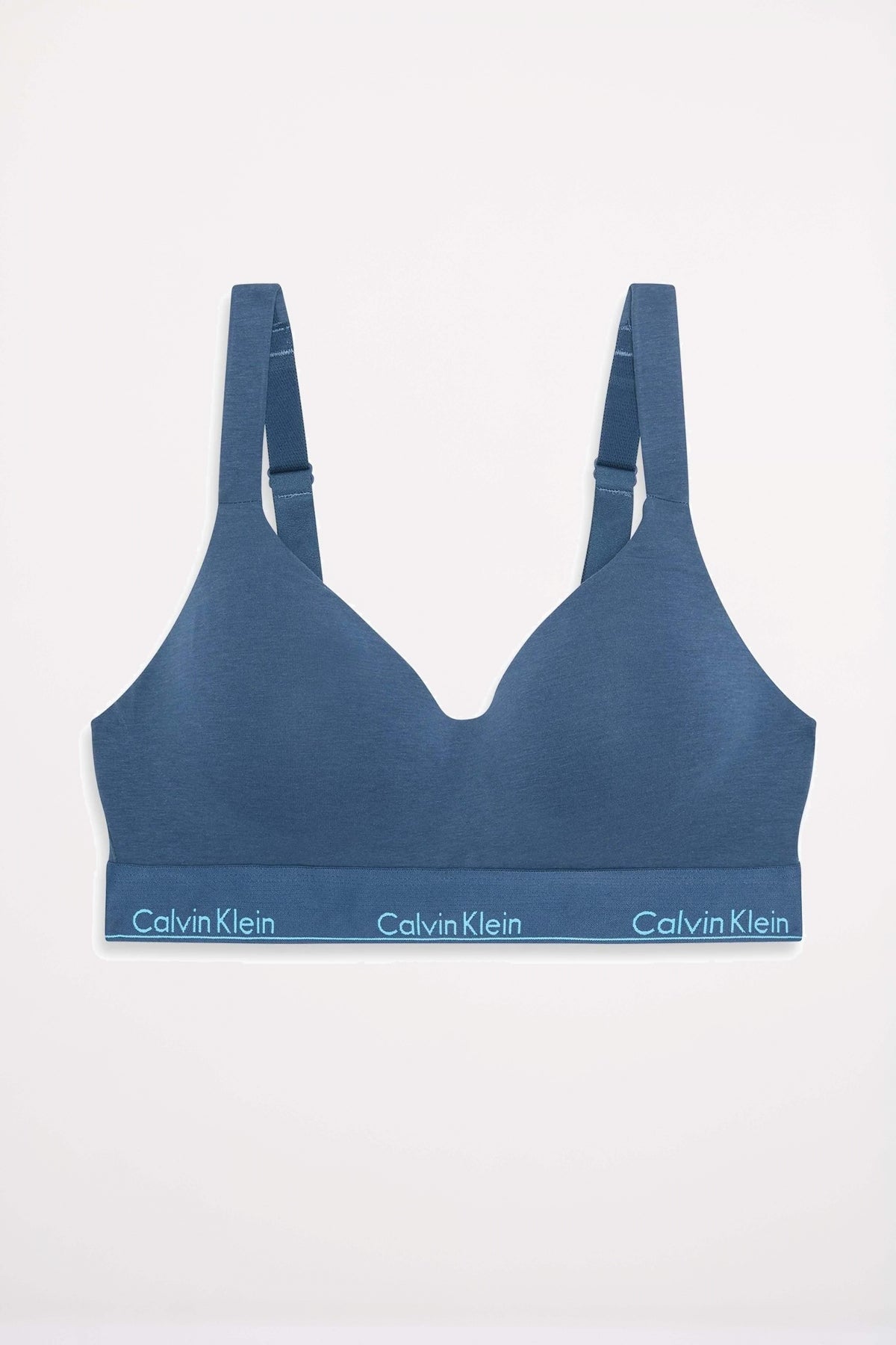 CALVIN KLEIN LIFT BRALETTE ICON COTTON MODAL en color AZUL (1)