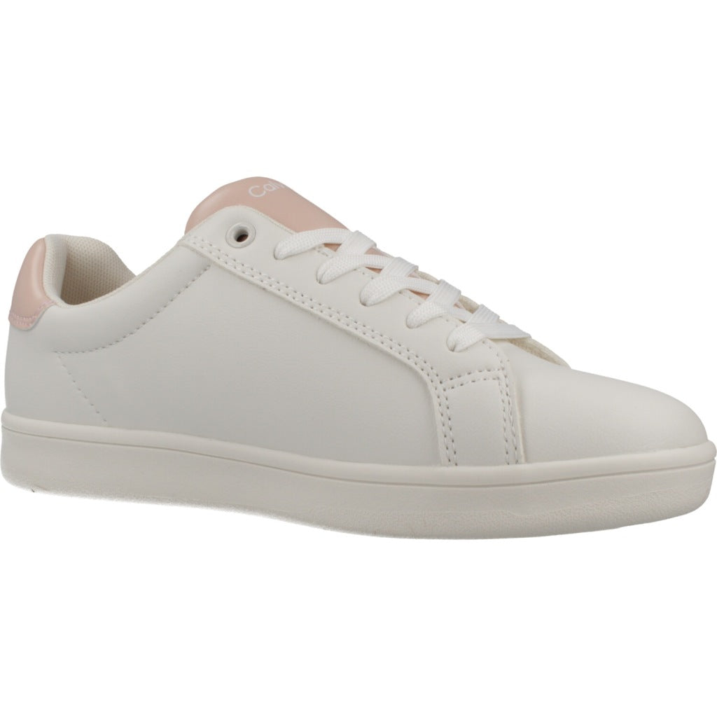 CALVIN KLEIN LOW CUT LACE UP SNEAKER en color BLANCO (5)
