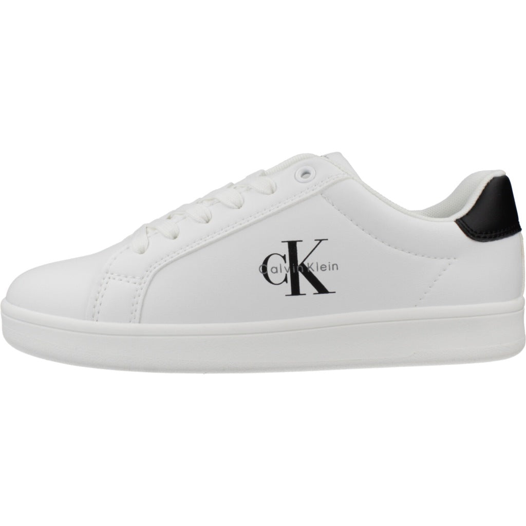 CALVIN KLEIN LOW CUT LACE UP SNEAKER en color BLANCO (2)