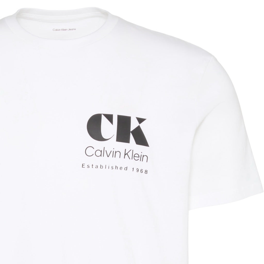 CALVIN KLEIN LVRGG EU CK RESORT GRAPHIC TEE en color BLANCO (6)