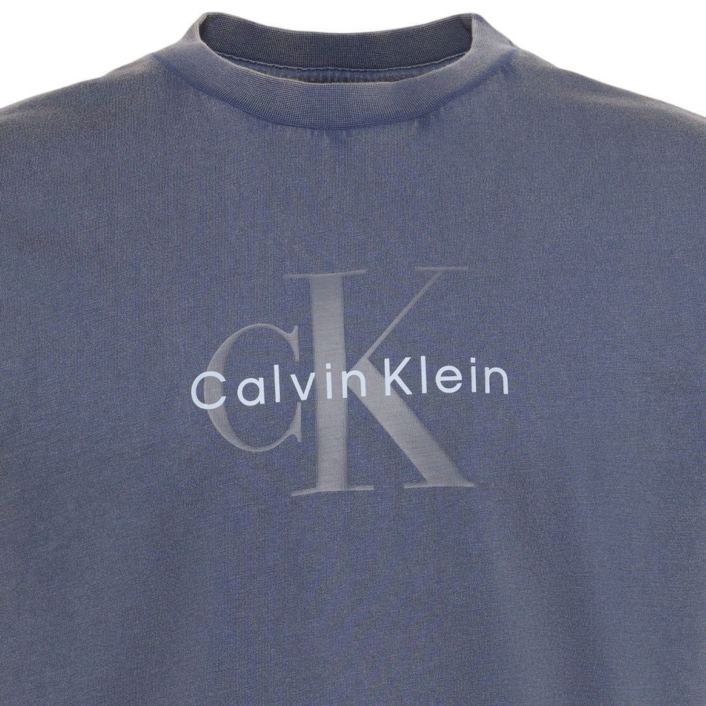 CALVIN KLEIN LVRGG ACID WASH MONOLOGO GRAPH en color AZUL (6)
