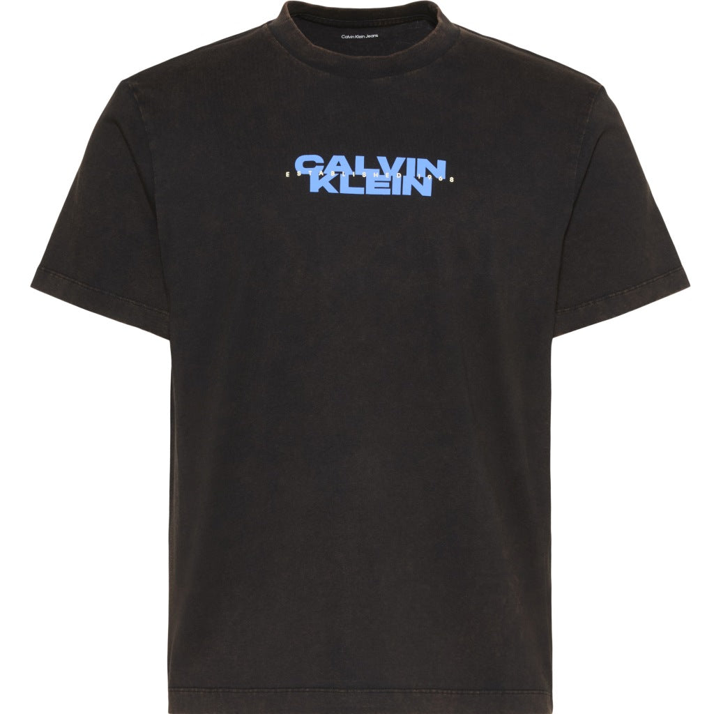 CALVIN KLEIN LVRGG WASHED SPINE GRAPHIC TEE en color NEGRO (4)
