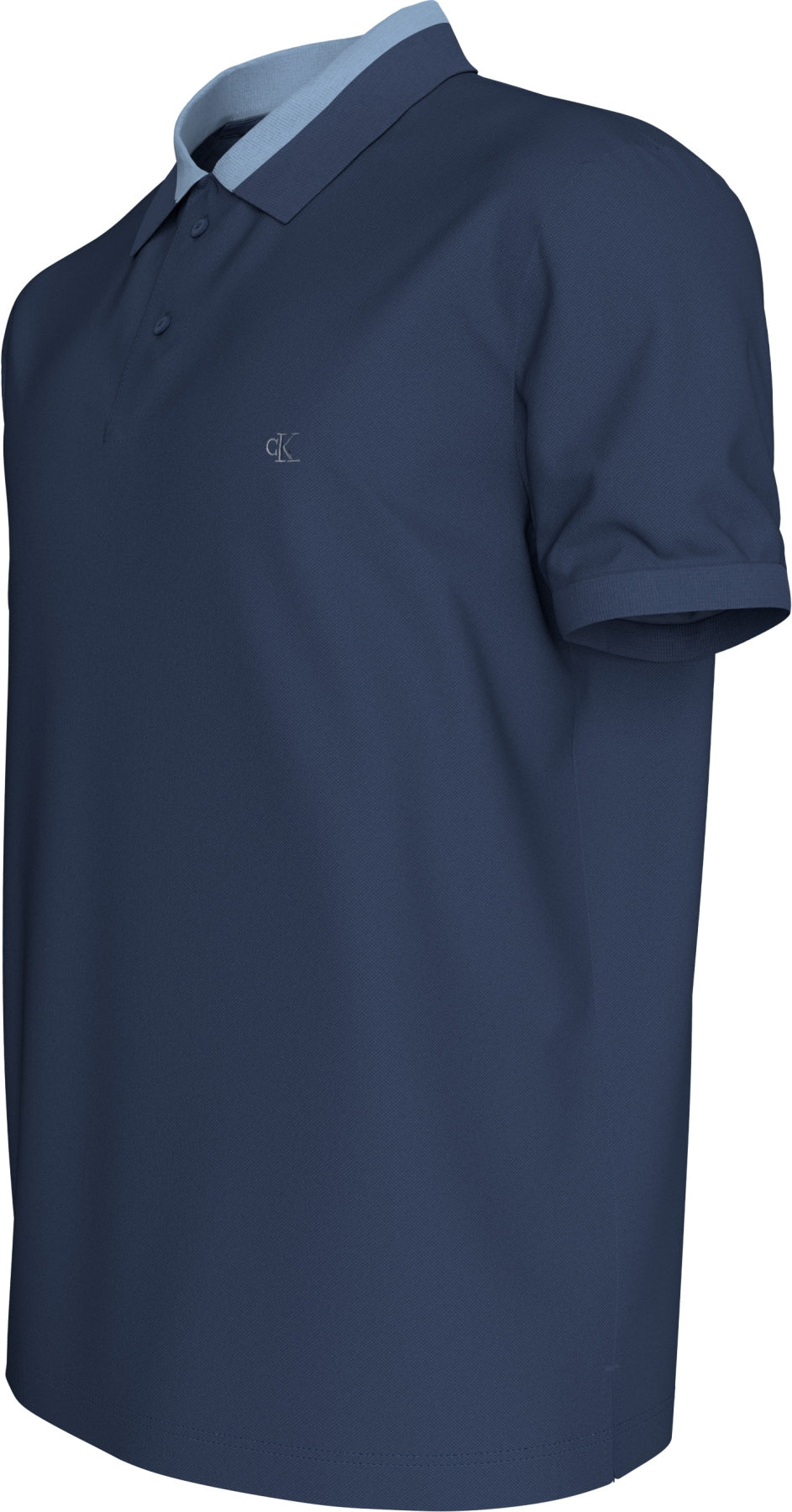 CALVIN KLEIN LVRGG CASUAL PIQUE COLLAR BLOC en color AZUL (3)
