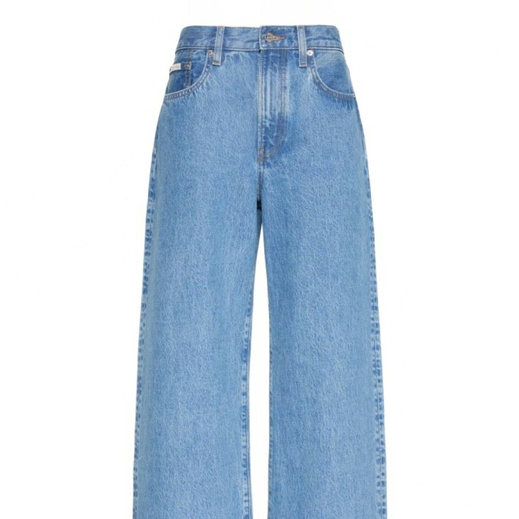 CALVIN KLEIN LVGG THE WIDE LEG RADIO BLUES en color AZUL (4)