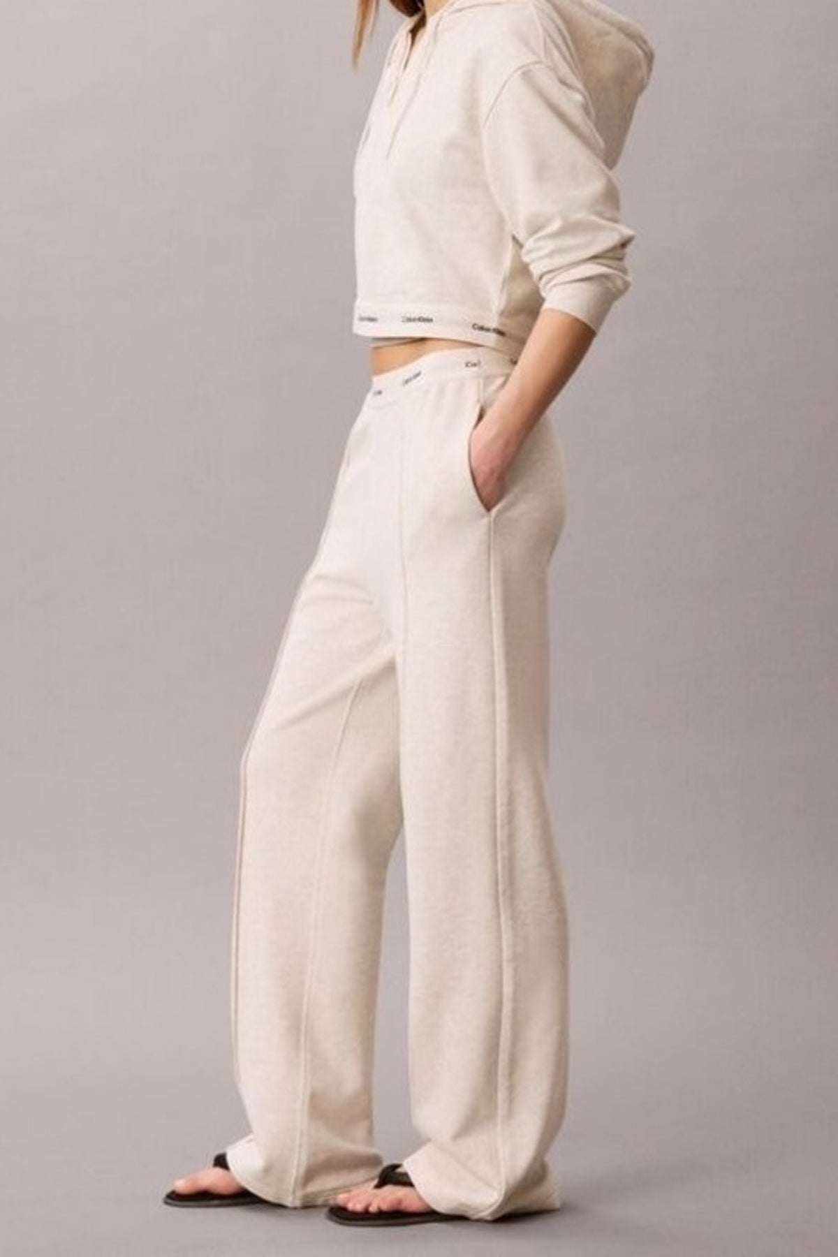 CALVIN KLEIN LVGG TERRY LOGO WAISTBAND en color BLANCO (1)