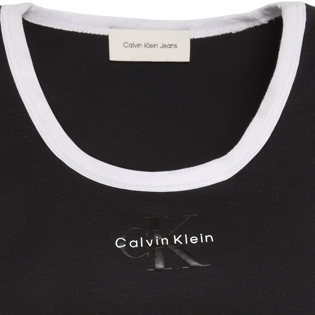 CALVIN KLEIN LVGG SS MONOLOGO SCOOP en color NEGRO (8)