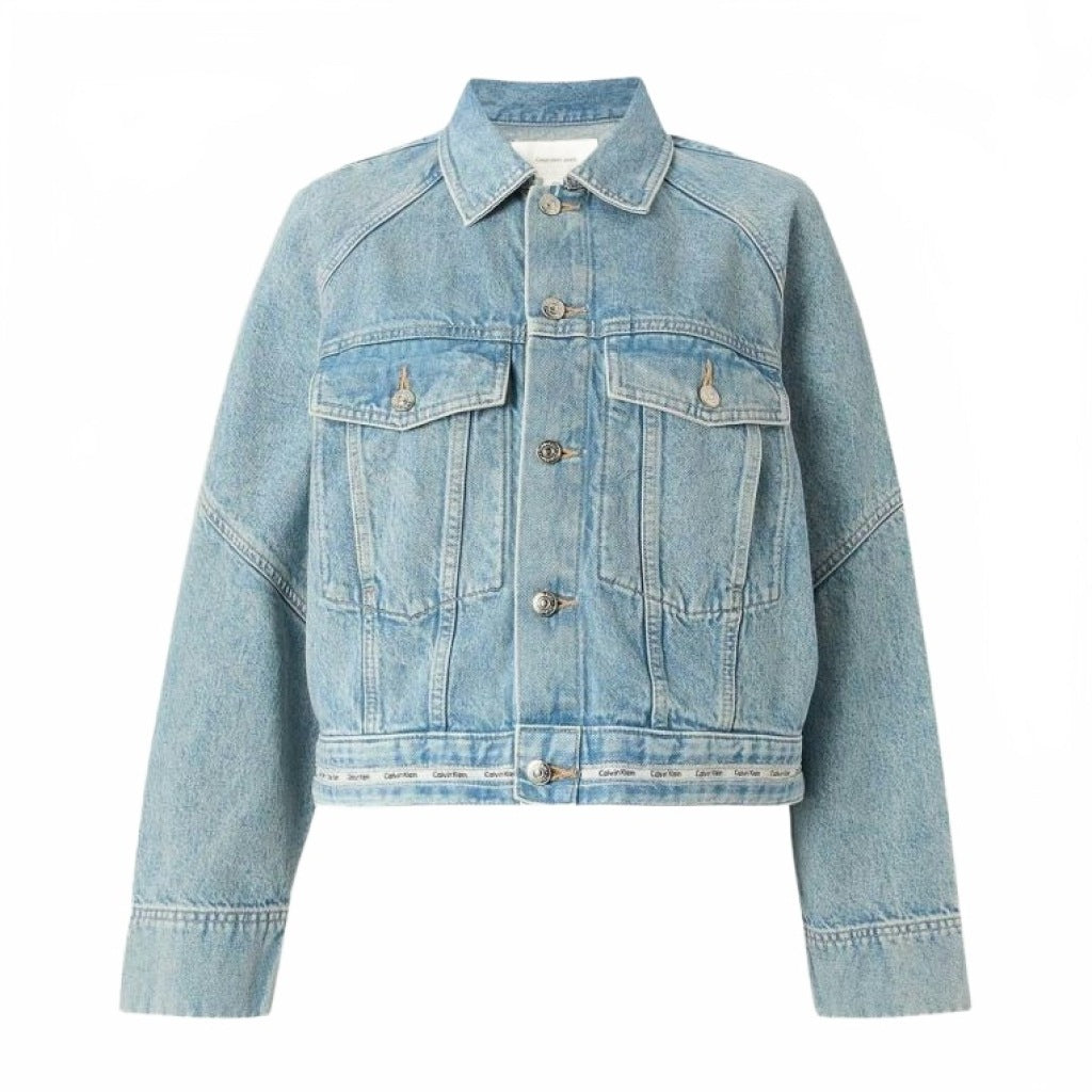 CALVIN KLEIN LVGG BRANDED BOXY DENIM en color AZUL (4)