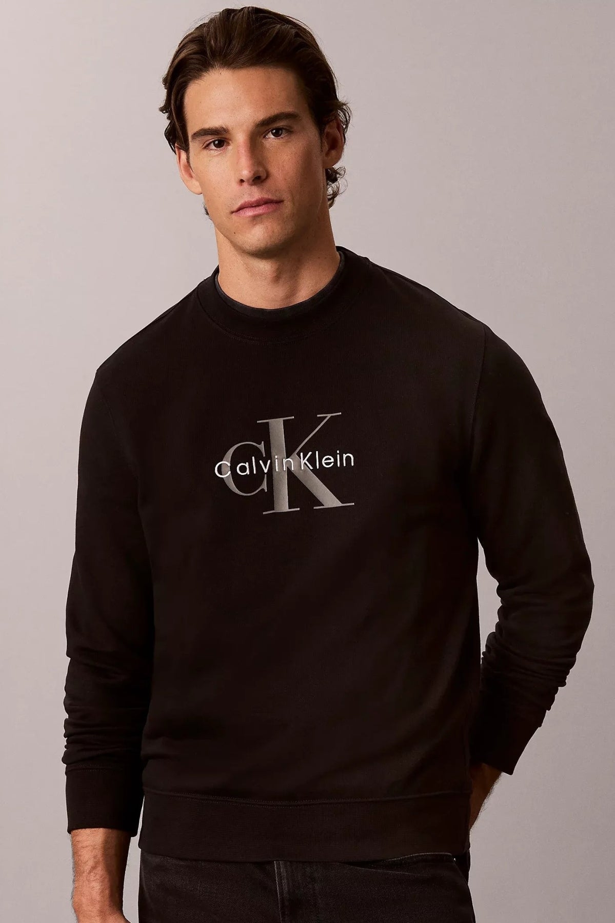 CALVIN KLEIN LVRGG TERRY MNLG CN SWTSHRT en color (1)