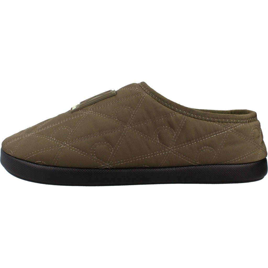 CALVIN KLEIN HMHM HOME SLIPPER QUILTED RIP en color VERDE (2)