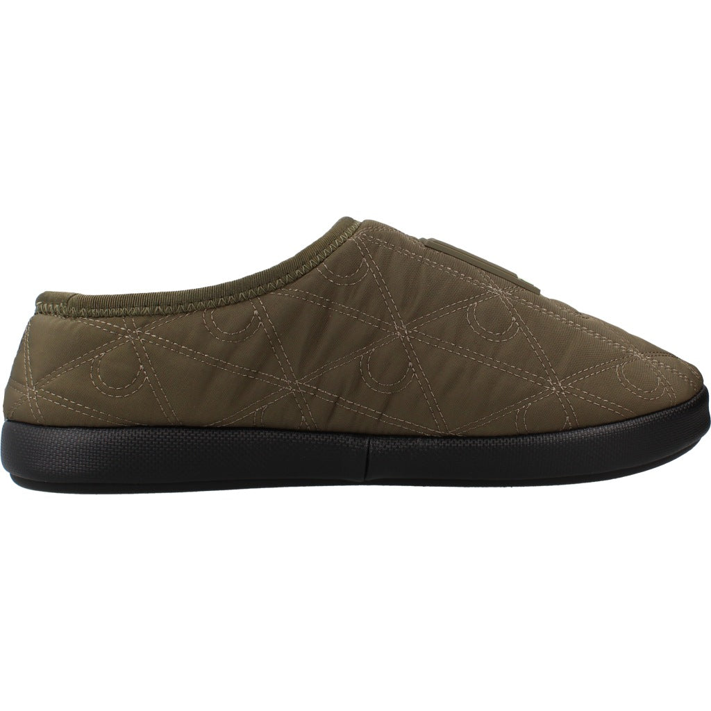 CALVIN KLEIN HMHM HOME SLIPPER QUILTED RIP en color VERDE (4)