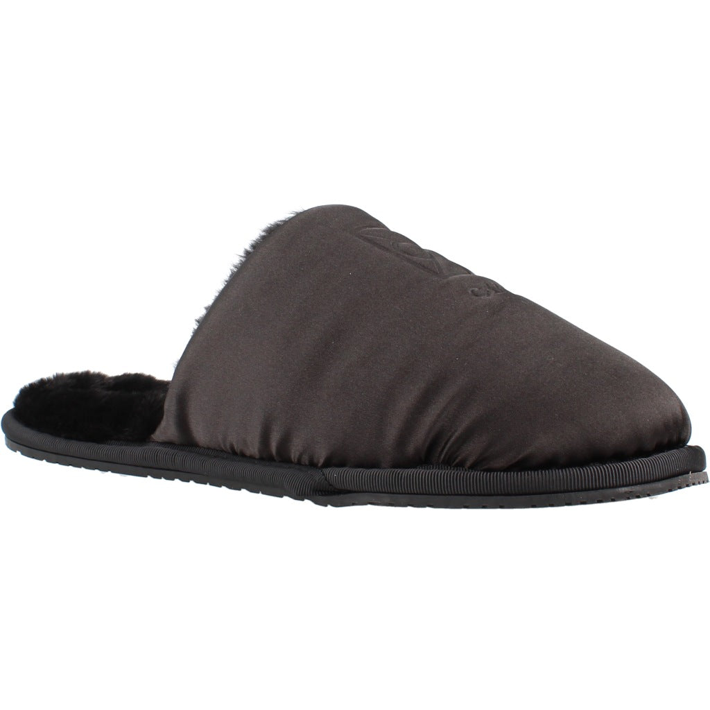 CALVIN KLEIN HWHW HOTEL SLIPPER SATIN en color NEGRO (5)