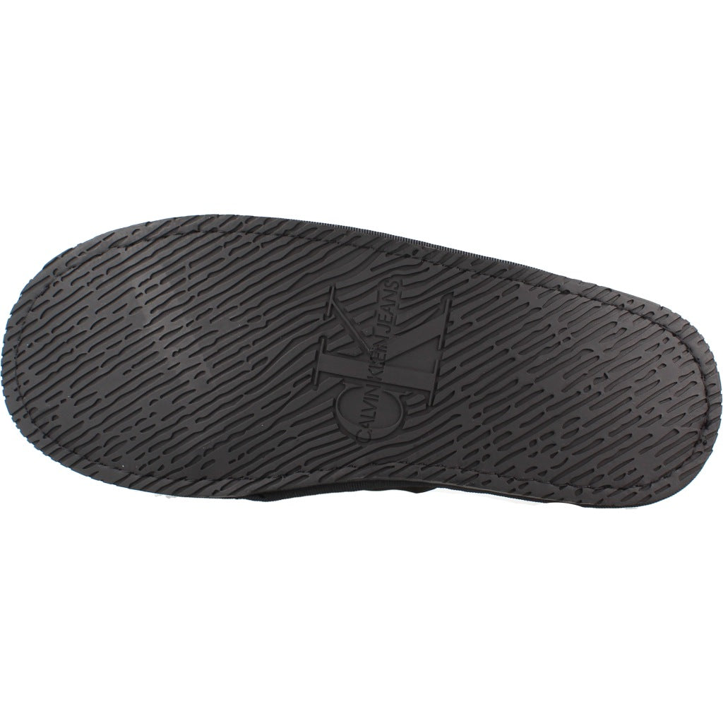 CALVIN KLEIN HWHW HOTEL SLIPPER SATIN en color NEGRO (6)