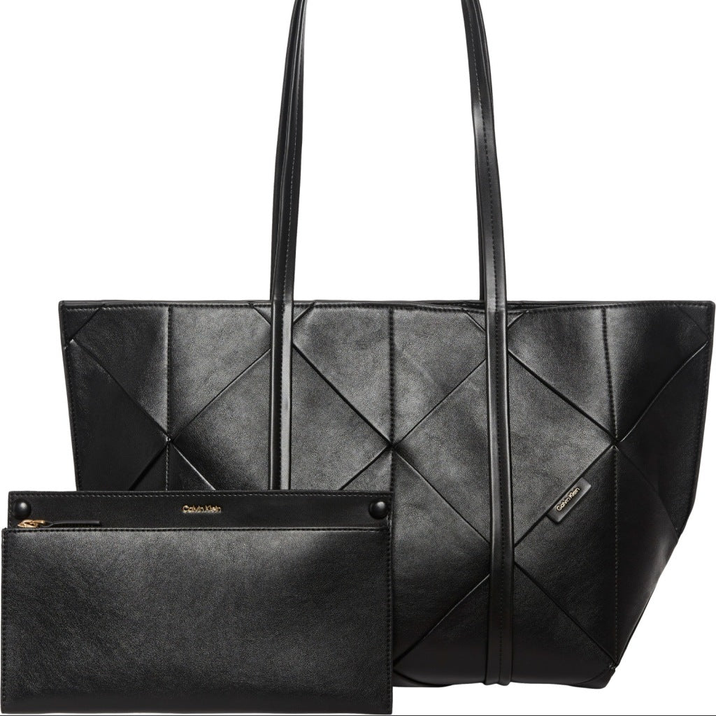 CALVIN KLEIN LVFG WOVEN MEDIUM CARRYALL en color NEGRO (4)