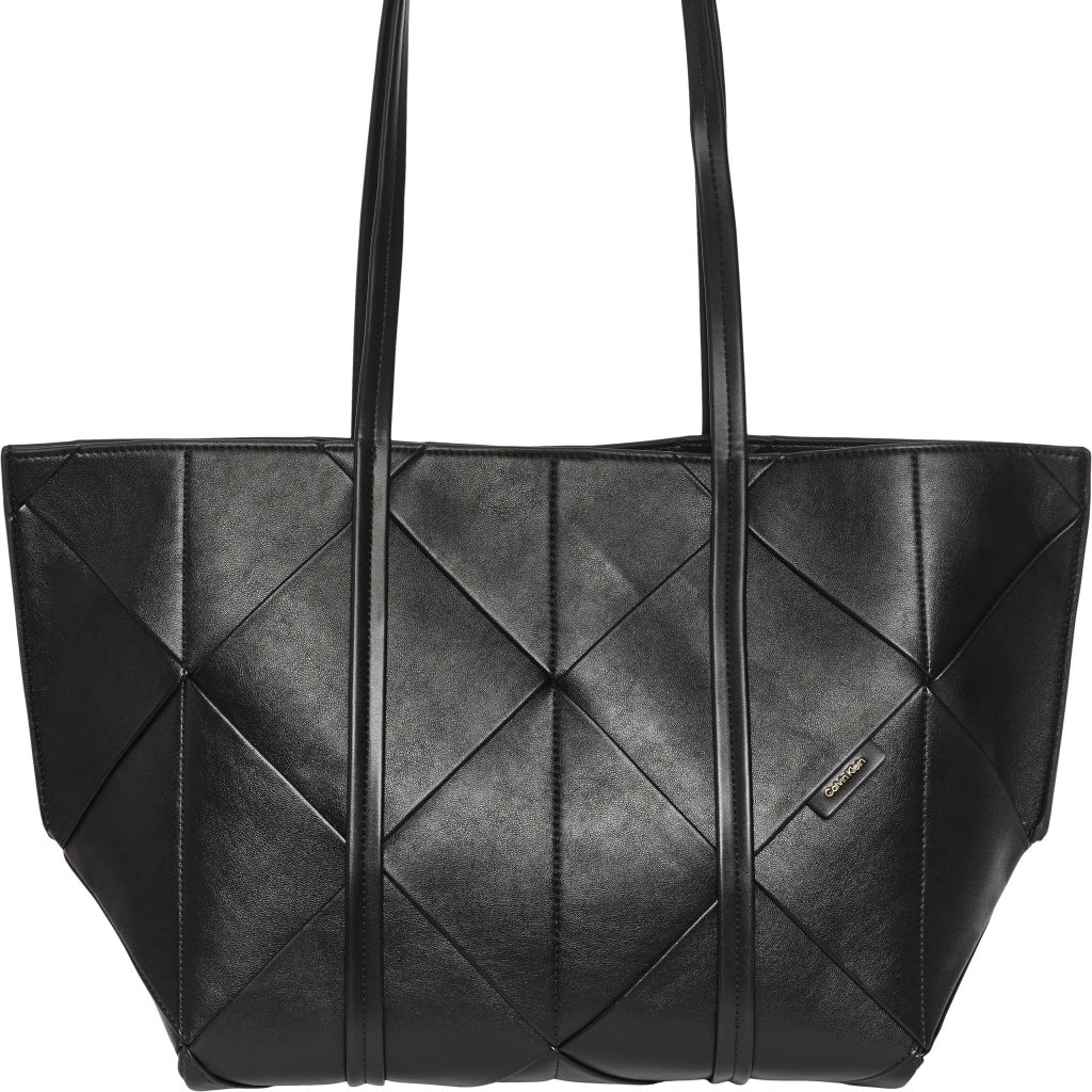 CALVIN KLEIN LVFG WOVEN MEDIUM CARRYALL en color NEGRO (5)