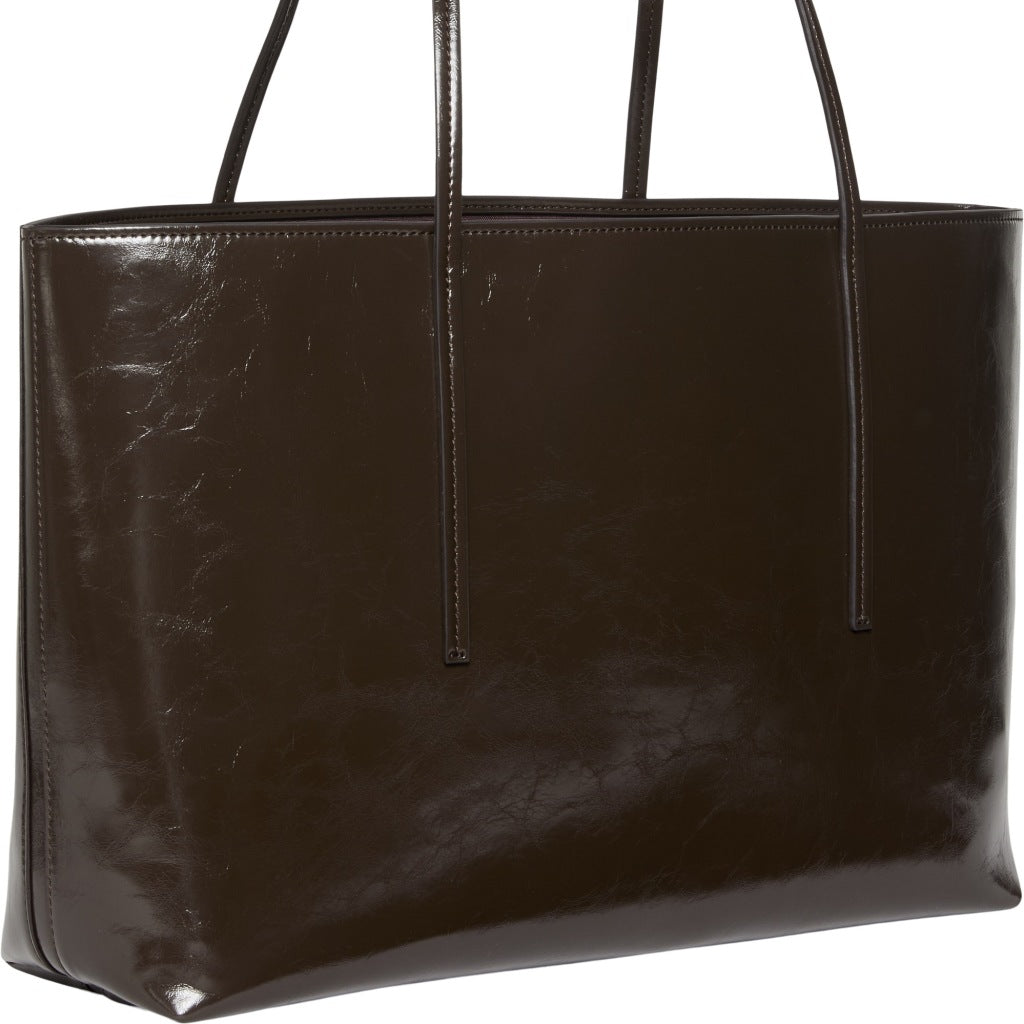 CALVIN KLEIN LVFG FOIL LOGO GLOSSY TOTE PO en color MARRON (5)