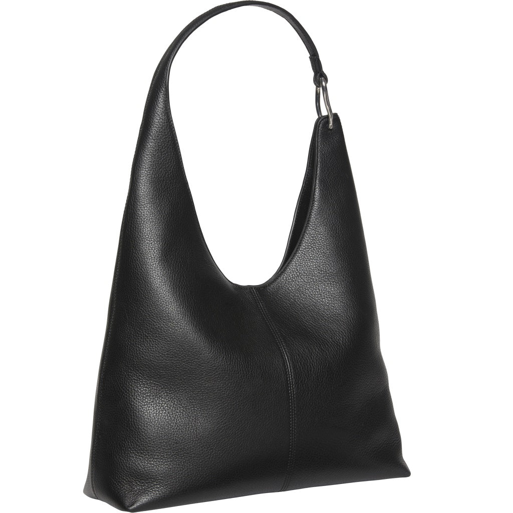 CALVIN KLEIN LVFG SLOUCHY LEATHER SHOULDER en color NEGRO (5)
