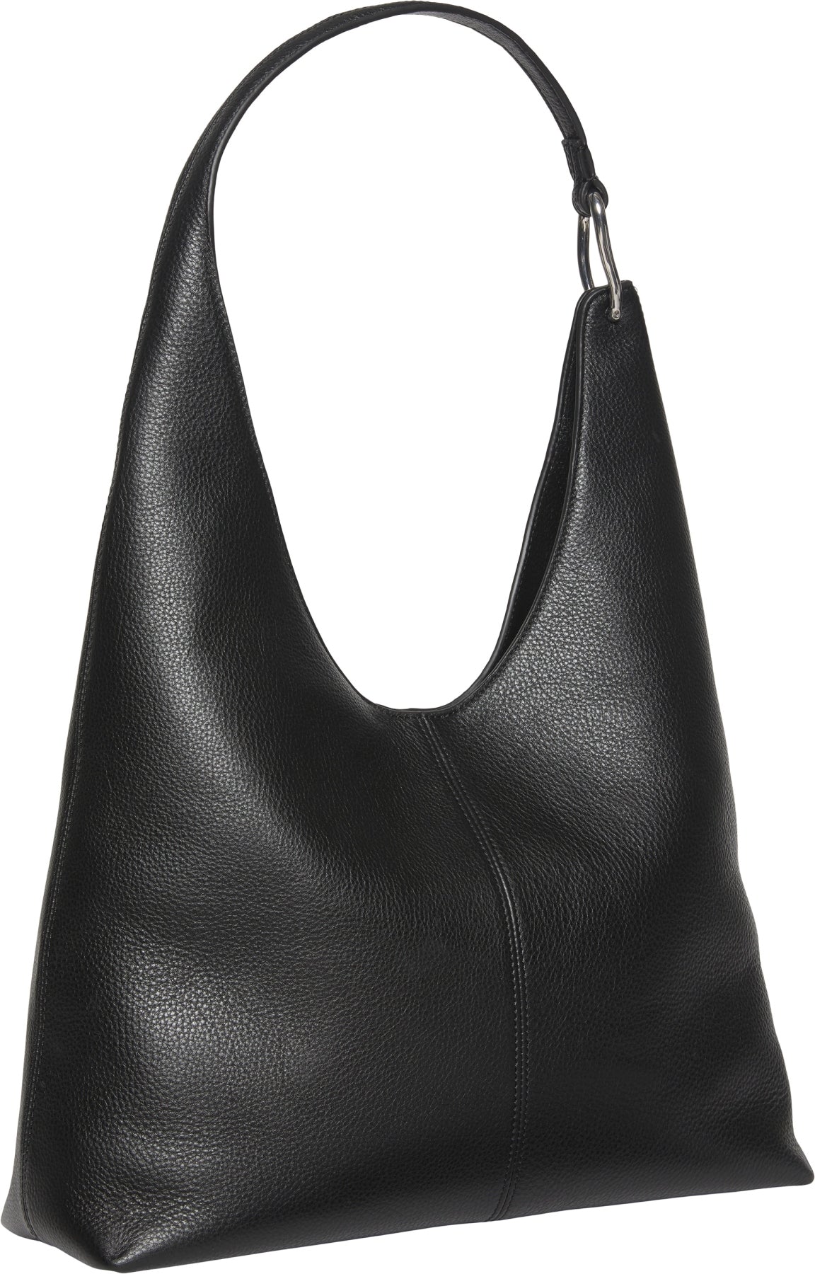 CALVIN KLEIN LVFG SLOUCHY LEATHER SHOULDER en color NEGRO (2)