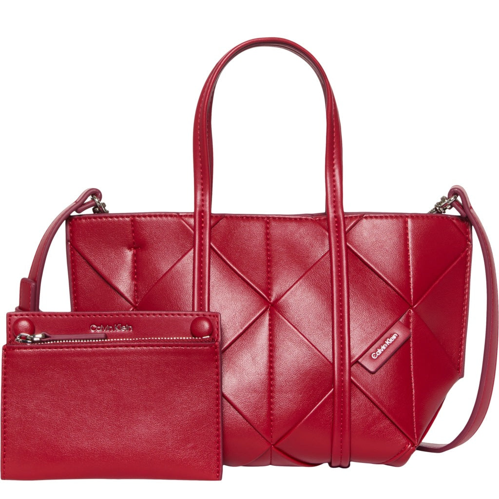CALVIN KLEIN LVFG WOVEN MINI TOTE CROSSBOD en color ROJO (4)