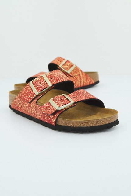BIRKENSTOCK ARIZONA MF SHINY PYTHON en color ROJO (1)