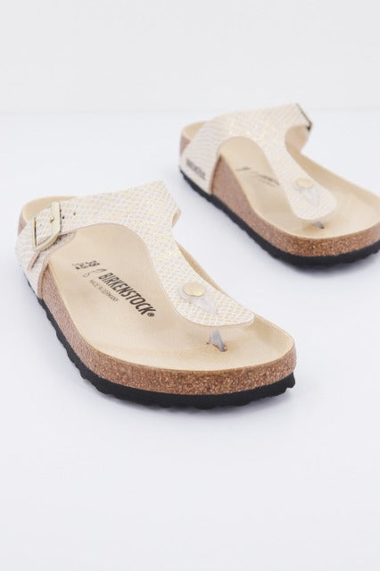 BIRKENSTOCK GIZEH MF SHINY PYTHON en color ORO (2)