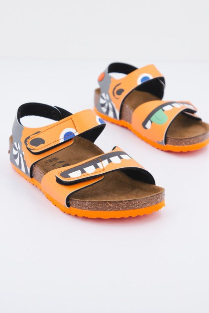 BIRKENSTOCK PALU KIDS BFDD MONSTER en color NARANJA (2)