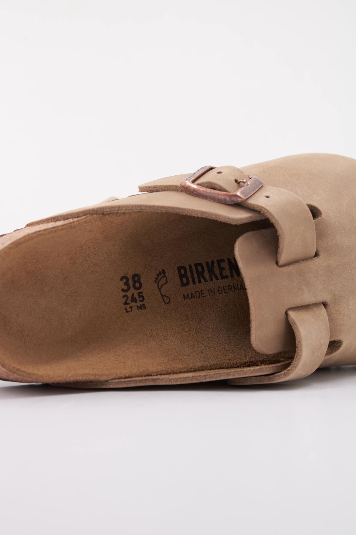 BIRKENSTOCK BOSTON NATURAL LEATHER OIL en color BEIS (5)