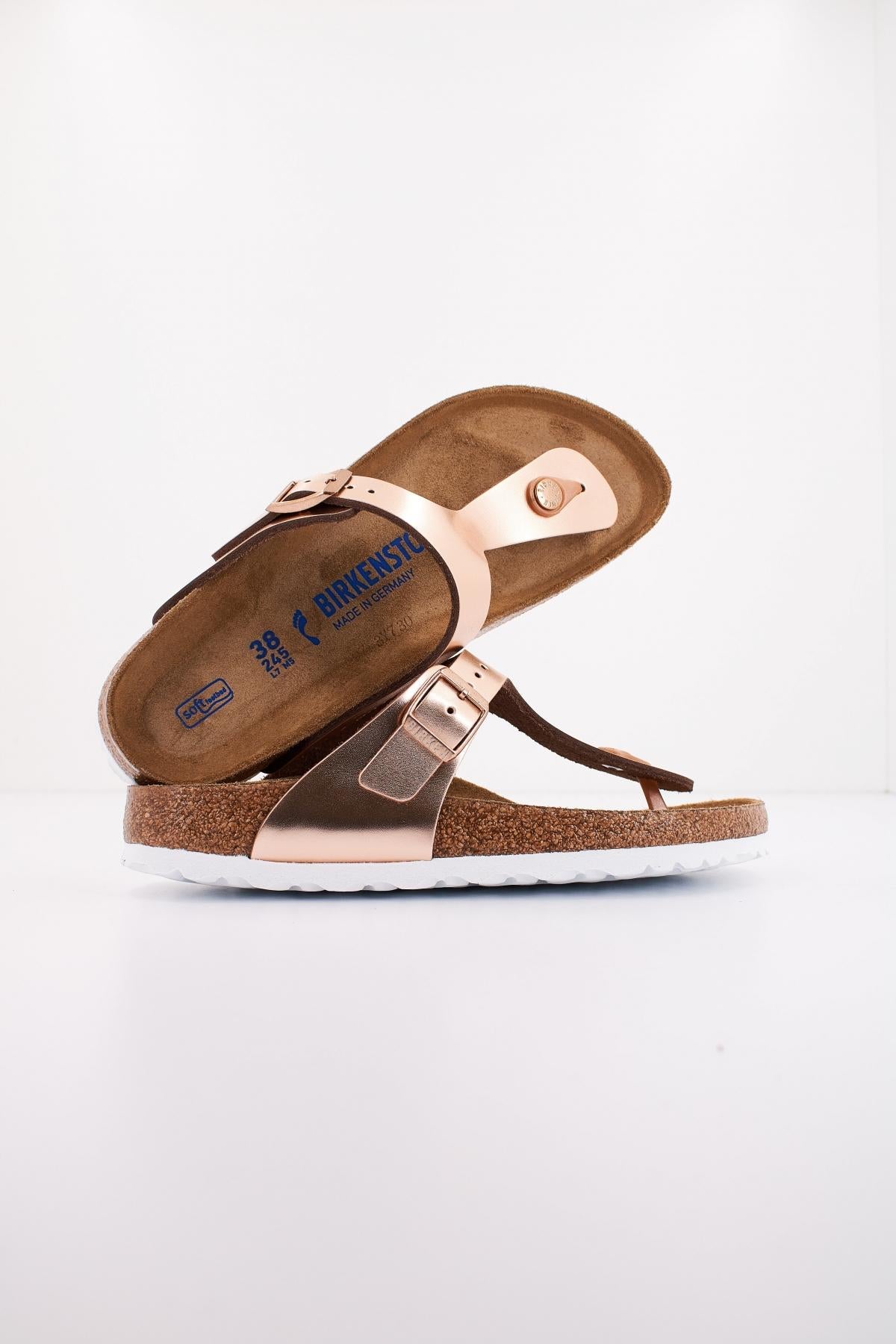 BIRKENSTOCK GIZEH NATURAL LEATHER en color BRONCE (4)