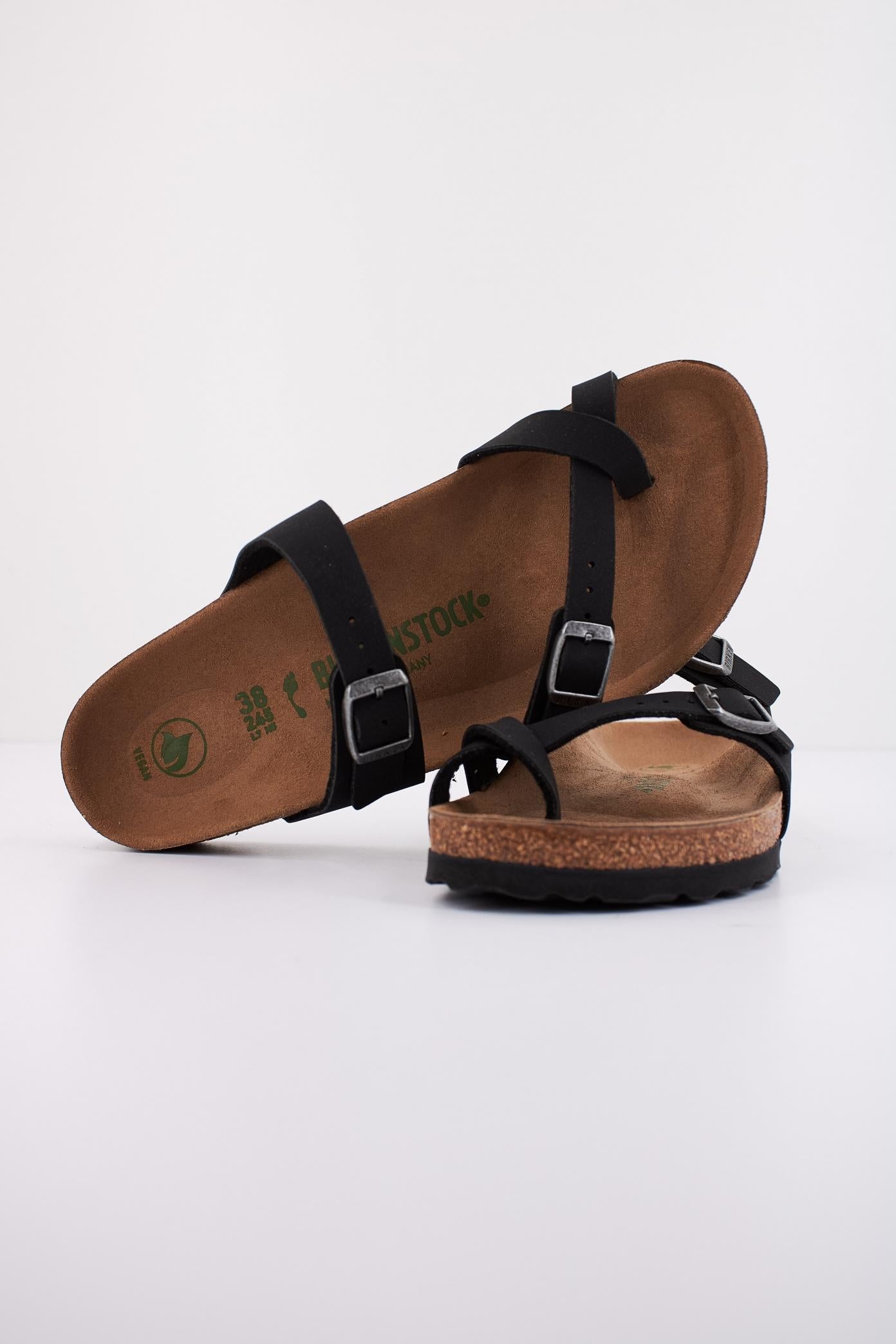 BIRKENSTOCK MAYARI BIRKO-FLOR NUBUCK en color NEGRO (4)