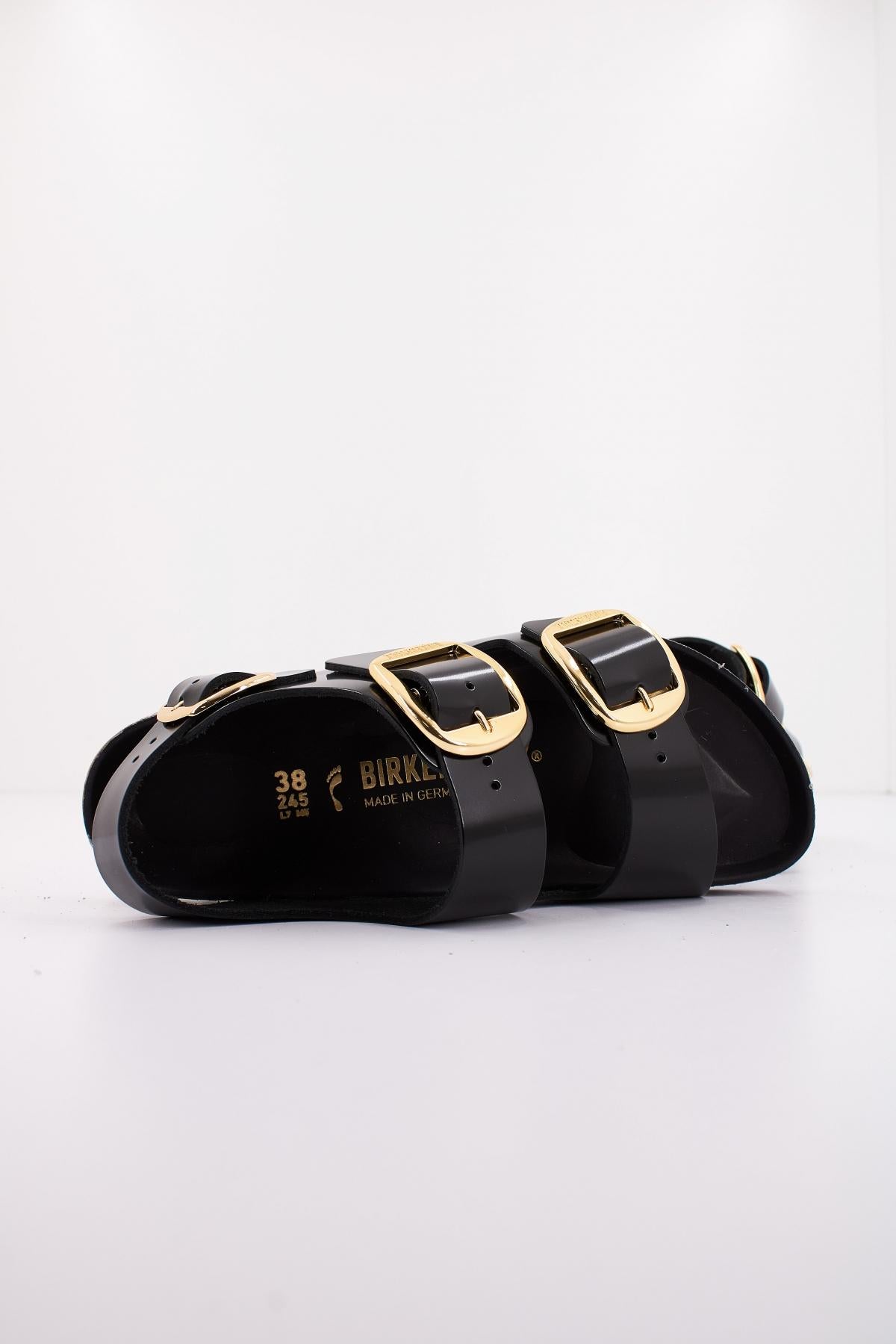 BIRKENSTOCK MILANO BIG BUCKLE NATURAL en color NEGRO (4)